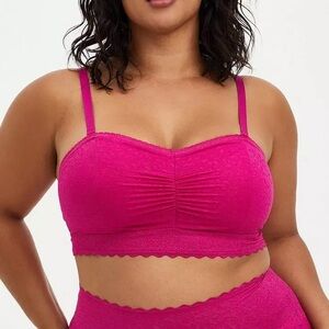 Torrid Lined 4-Way Stretch Lace Bandeau